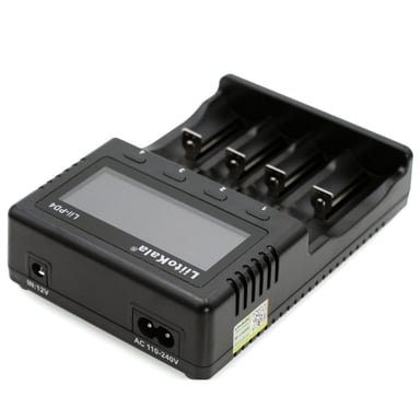 Зарядний пристрій для акумуляторів Liitokala 4 Slots, LCD дисплей, Li-ion/Ni-MH/Ni-Cd/AA/ААA/AAAA/С (Lii-PD4) - фото 1