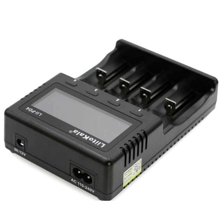 Зарядний пристрій для акумуляторів Liitokala 4 Slots, LCD дисплей, Li-ion/Ni-MH/Ni-Cd/AA/ААA/AAAA/С (Lii-PD4) - фото 1