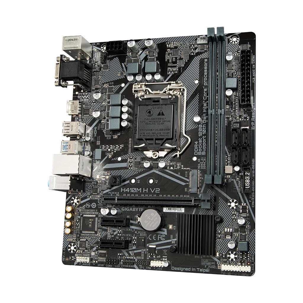 Материнська плата GIGABYTE H410M H V2 - фото 4 Материнська плата GIGABYTE H410M H V2 - фото 4