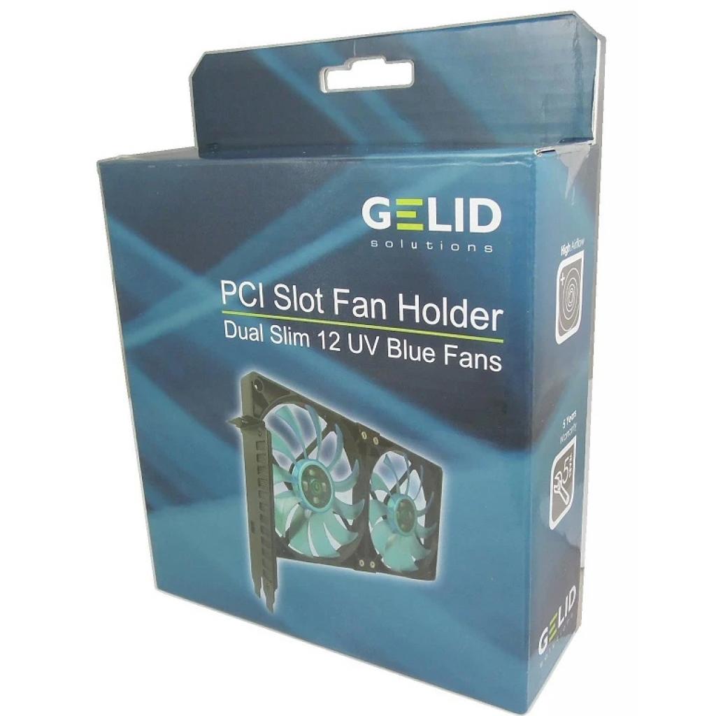 Кулер до відеокарти Gelid Solutions PCI Slot Fan Holder (SL-PCI-02) - фото 3 Кулер до відеокарти Gelid Solutions PCI Slot Fan Holder (SL-PCI-02) - фото 3