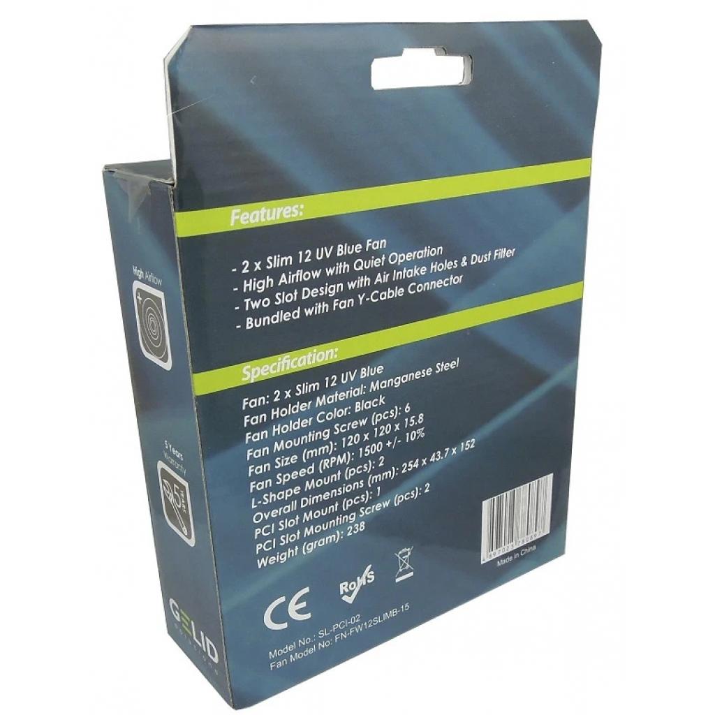 Кулер до відеокарти Gelid Solutions PCI Slot Fan Holder (SL-PCI-02) - фото 4 Кулер до відеокарти Gelid Solutions PCI Slot Fan Holder (SL-PCI-02) - фото 4