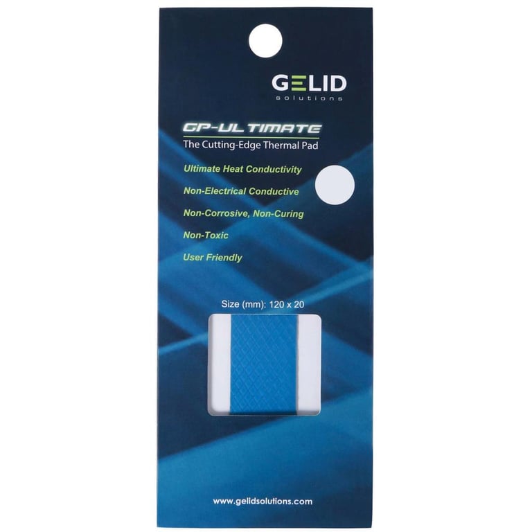 Термопрокладка Gelid Solutions GP-Ultimate Thermal Pad 120x20x1.5 mm (TP-GP04-R-C) - фото 2