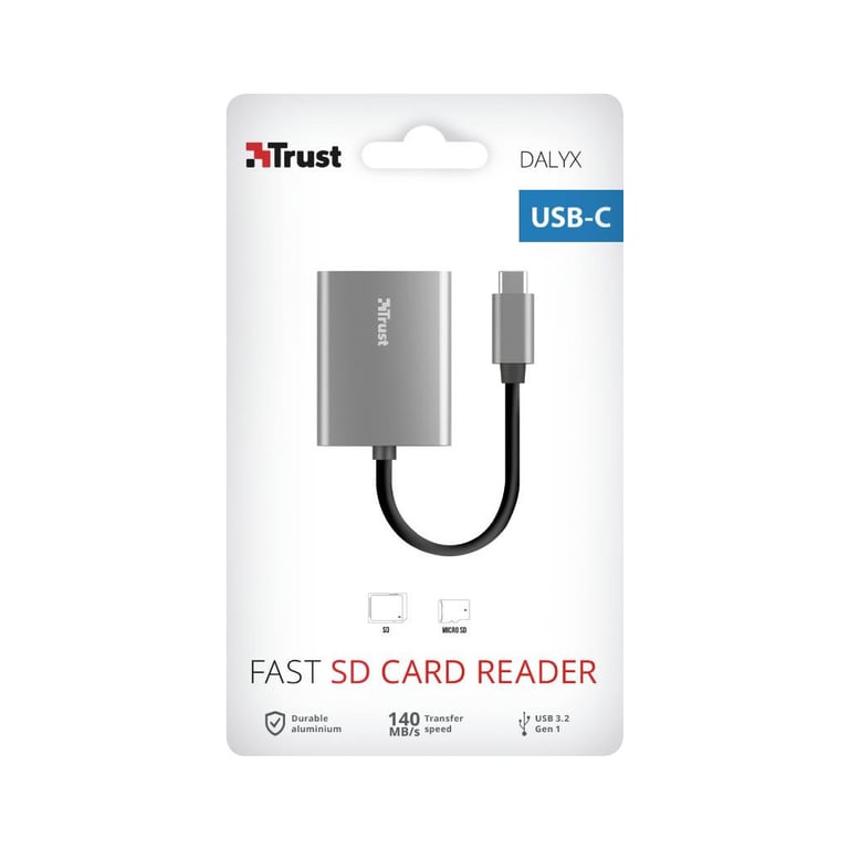 Зчитувач флеш-карт Trust Dalyx Fast USB-С Card reader (24136) - фото 6