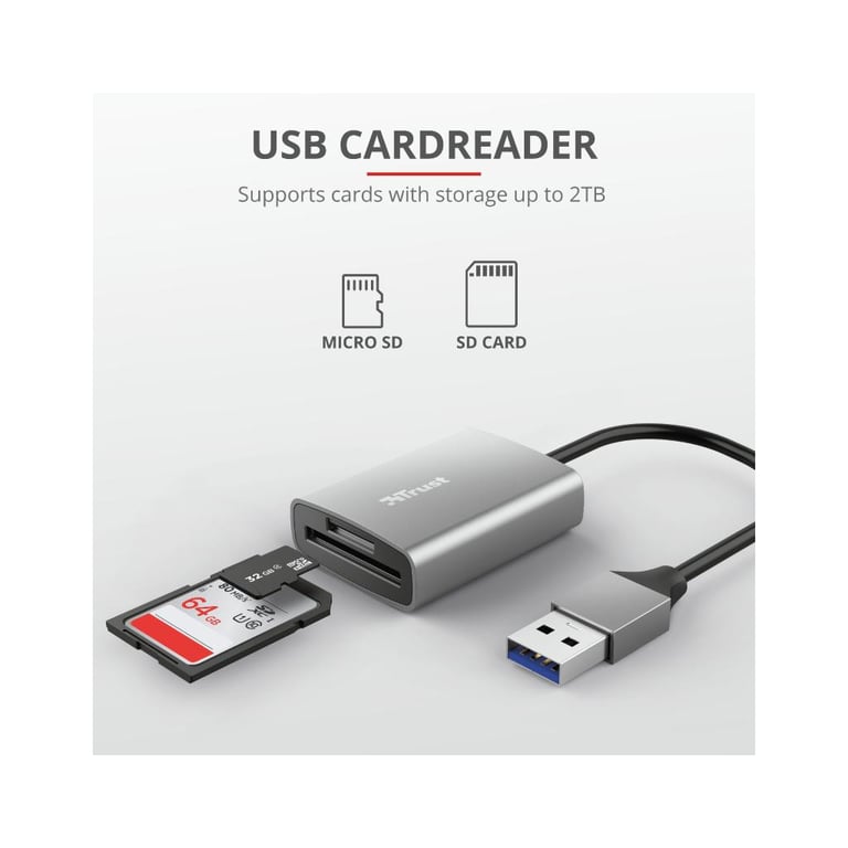 Зчитувач флеш-карт Trust Dalyx Fast USB 3.2 Card reader (24135) - фото 7