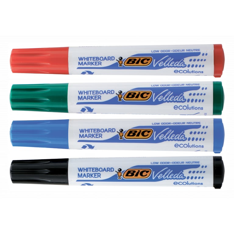 Набір маркерів Bic Набір для сухостираємих дощок Velleda Ecolutions на спиртові (bc904941) - фото 1