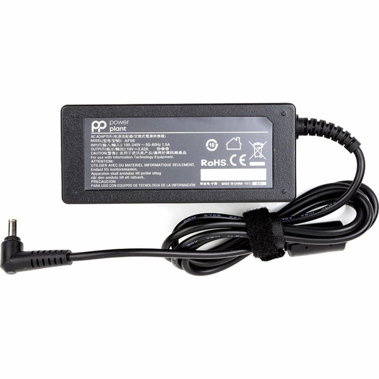 Блок живлення до ноутбуку PowerPlant ACER 220V, 19V 65W 3.24A (5.5*1.7) (AC65F5517) - фото 1