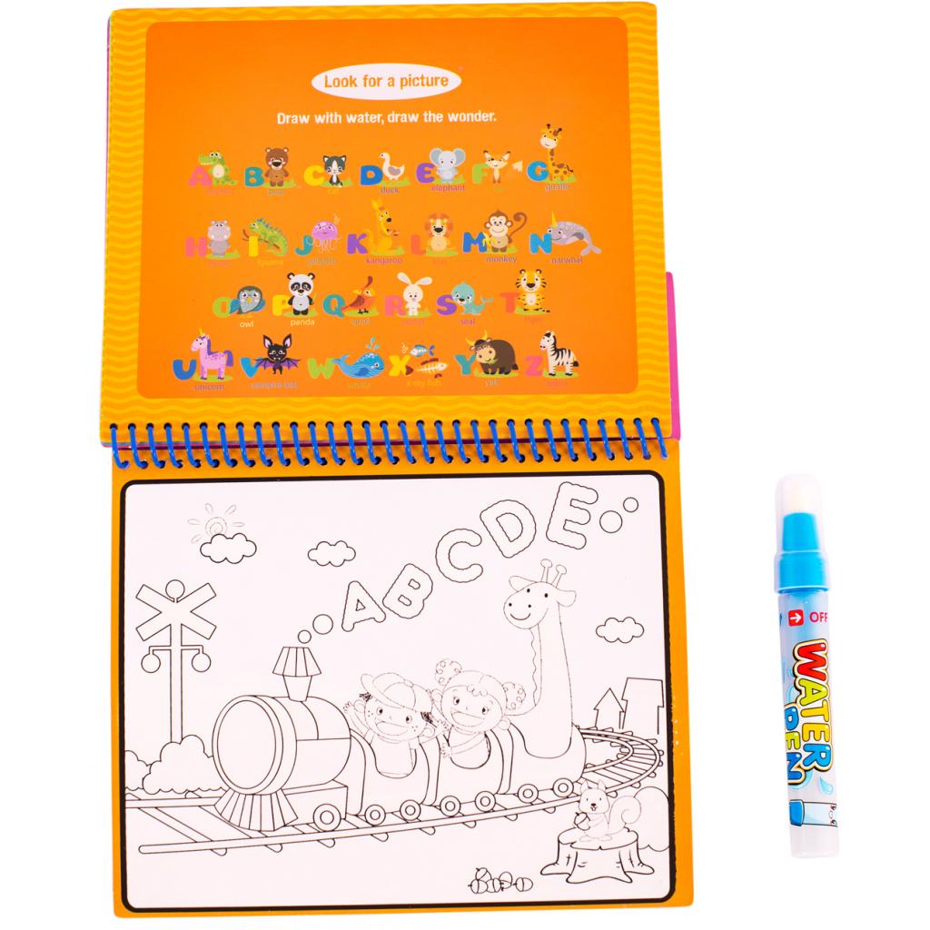 Розвиваюча іграшка Baby Team Книжечка-розмальовка водна Паровозик (9030_паровозик_с_буквами) - фото 5 Розвиваюча іграшка Baby Team Книжечка-розмальовка водна Паровозик (9030_паровозик_с_буквами) - фото 5