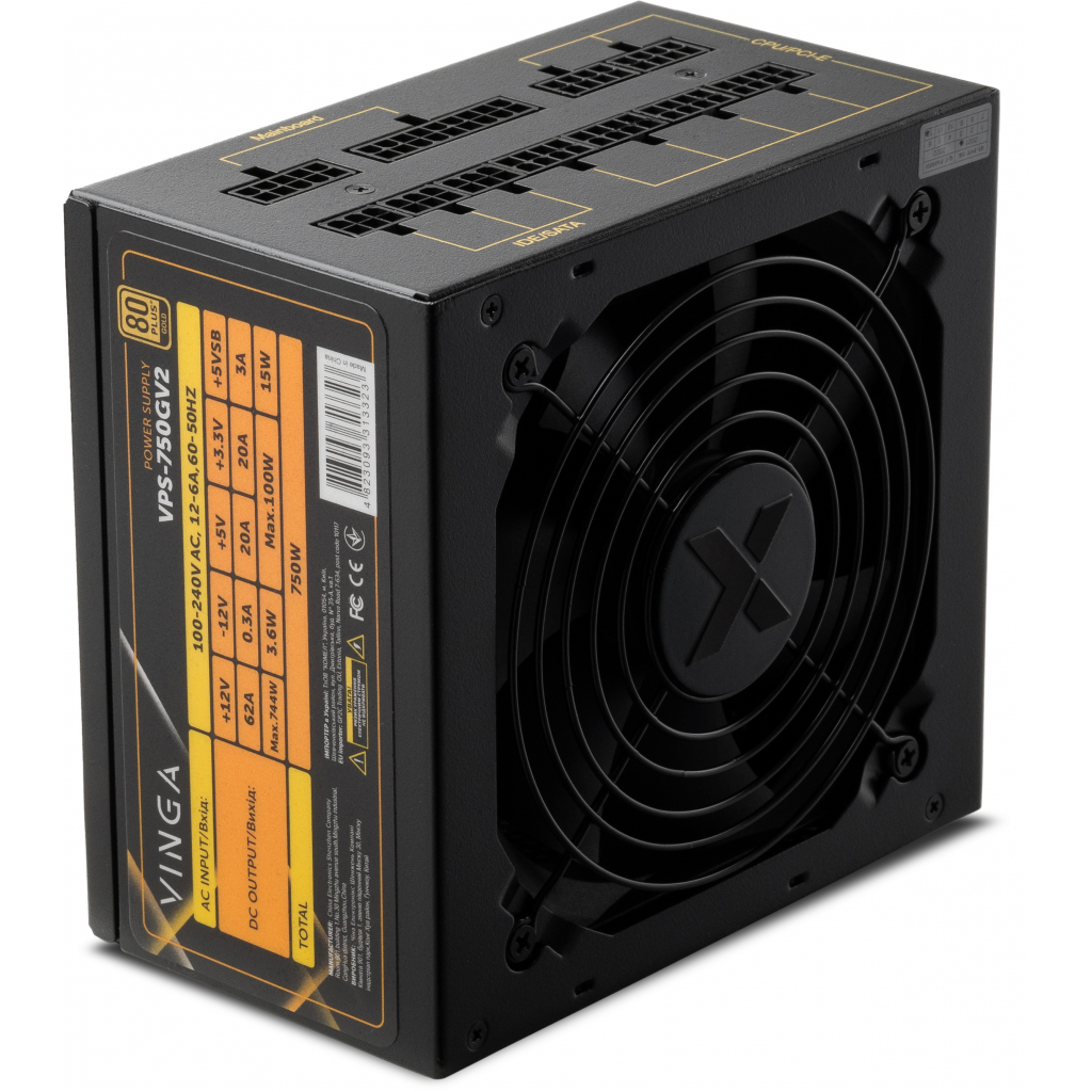 Блок живлення Vinga 750W (VPS-750GV2) - фото 3 Блок живлення Vinga 750W (VPS-750GV2) - фото 3