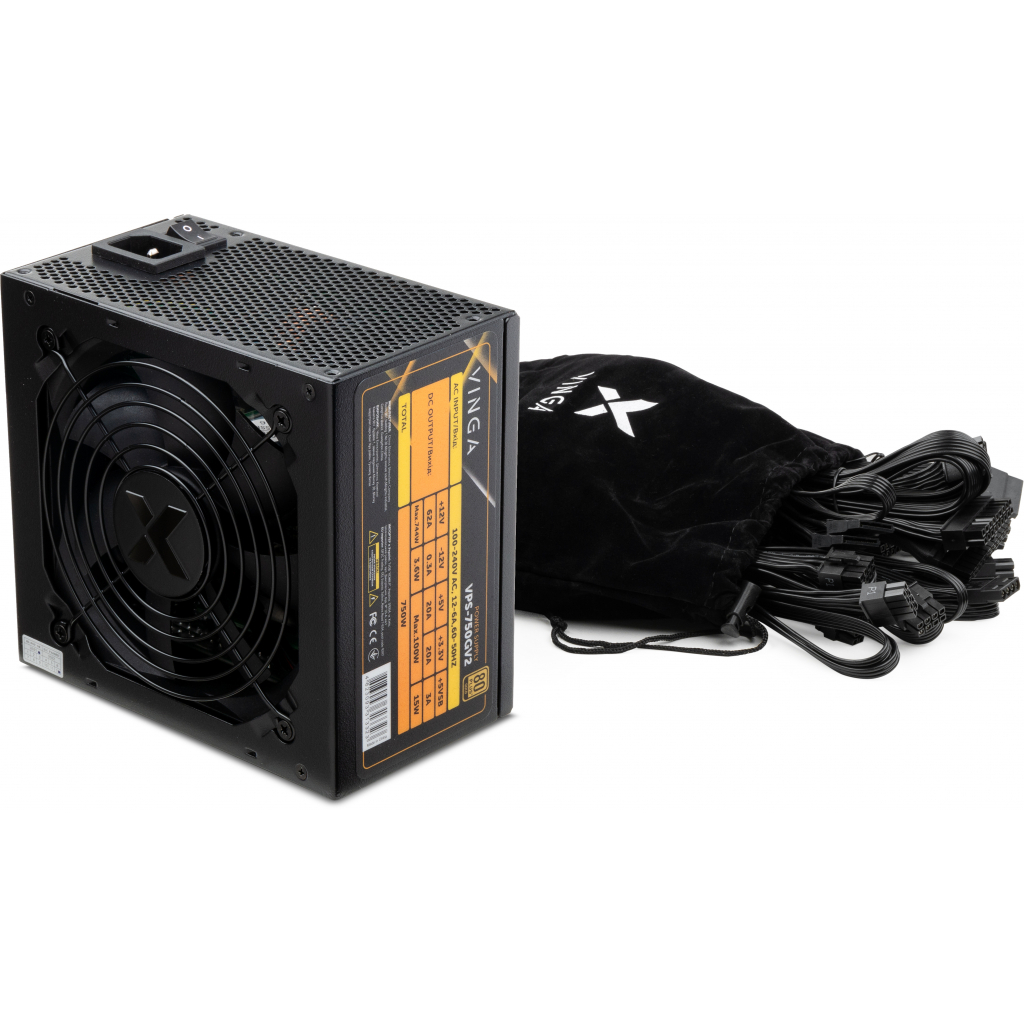 Блок живлення Vinga 750W (VPS-750GV2) - фото 5 Блок живлення Vinga 750W (VPS-750GV2) - фото 5