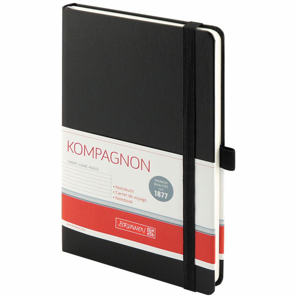 Блокнот Brunnen Компаньйон А5 в лінійку 96 аркушів Чорний (10-552 27 05) - фото 2 Блокнот Brunnen Компаньйон А5 в лінійку 96 аркушів Чорний (10-552 27 05) - фото 2