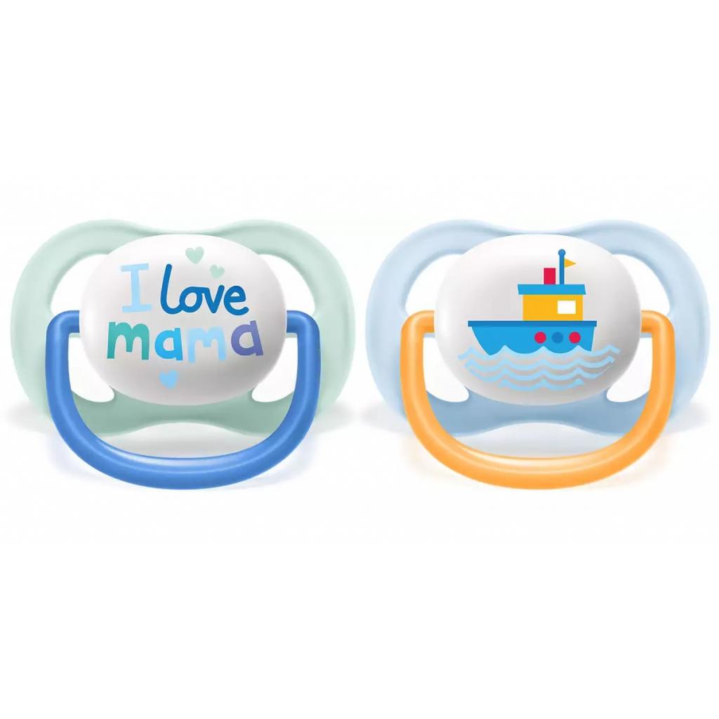 Пустушка Philips AVENT Ultra Air I love… для хлопчиків 0-6 міс (SCF080/01) Пустушка Philips AVENT Ultra Air I love… для хлопчиків 0-6 міс (SCF080/01)