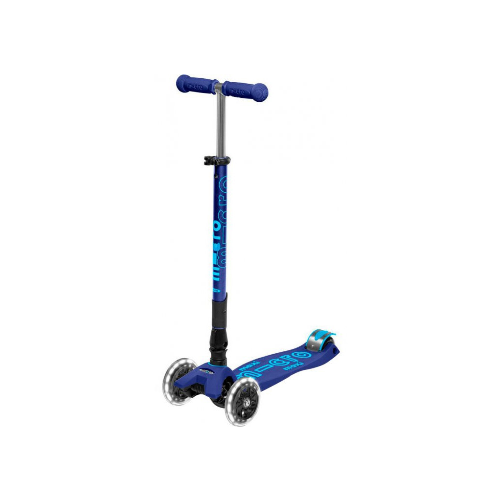 Самокат Micro Maxi Deluxe LED Темно-синій (MMD099) - фото 1