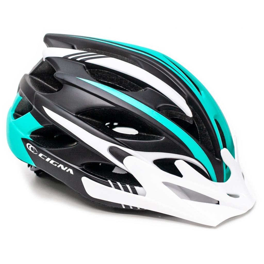Шолом Cigna WT-016 М 57-61см Black/White/Turquoise (HEAD-039) - головне фото