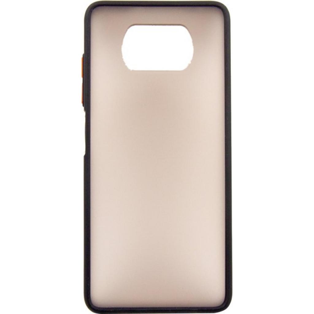 Чохол до мобільного телефона Dengos Matt POCO X3, black (DG-TPU-MATT-68) - фото 1