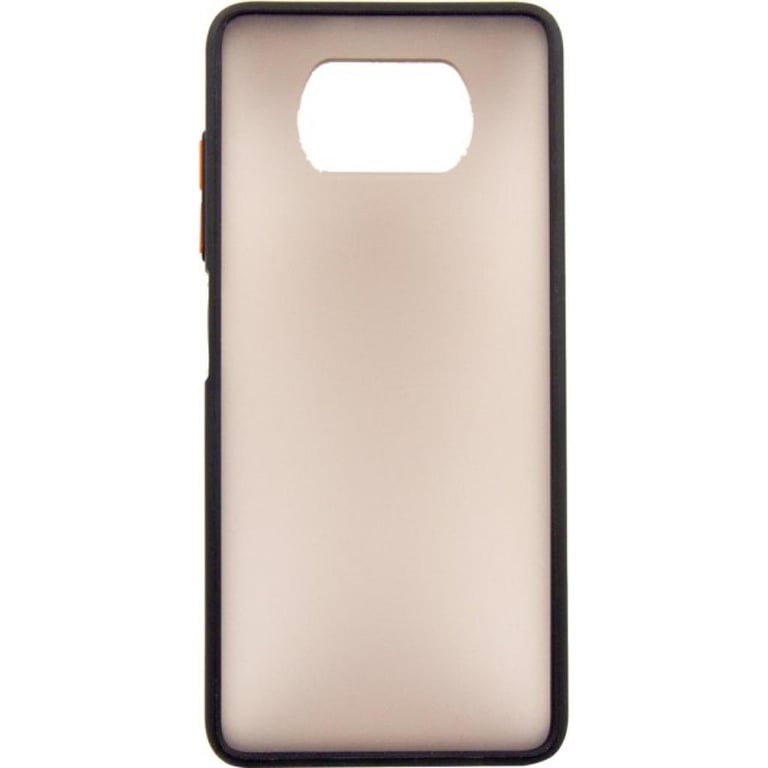 Чохол до мобільного телефона Dengos Matt POCO X3, black (DG-TPU-MATT-68) - фото 1
