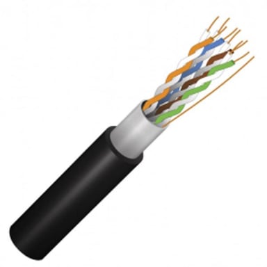 Кабель мережевий FinMark FTP 305м, CAT5e 4P 24AWG PE B Pull Box Outdoor (054594) - фото 1