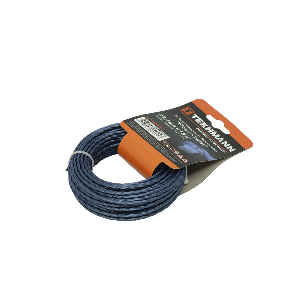 Жилка косильна Tekhmann "Flower-Twist" 2,4 мм x 15 м (T.40824015) - фото 2 Жилка косильна Tekhmann "Flower-Twist" 2,4 мм x 15 м (T.40824015) - фото 2