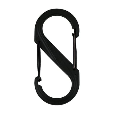 Карабін туристичний Nite ize Plastic Carb S Biner Size 6 NI676 All Black (4823082709571)