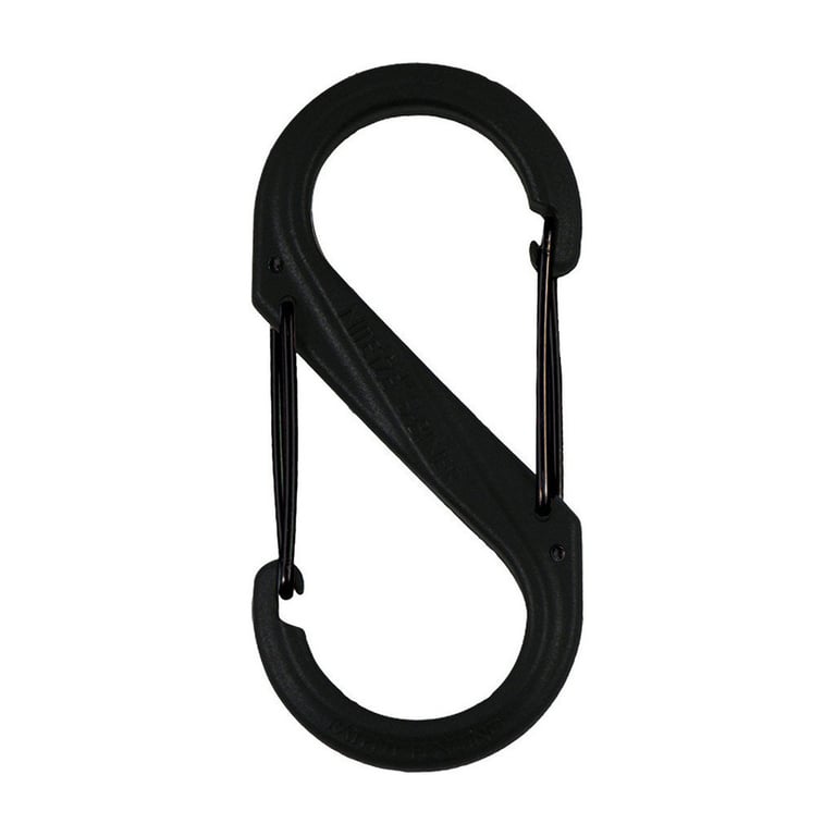 Карабін туристичний Nite ize Plastic Carb S Biner Size 6 NI676 All Black (4823082709571) - фото 1