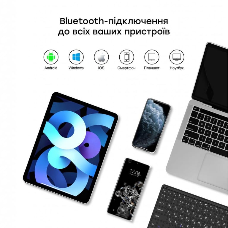 Чохол до планшета AirOn Premium iPad Air 4 10.9" Bluetooth keyboard touchpad (4822352781051) - фото 4