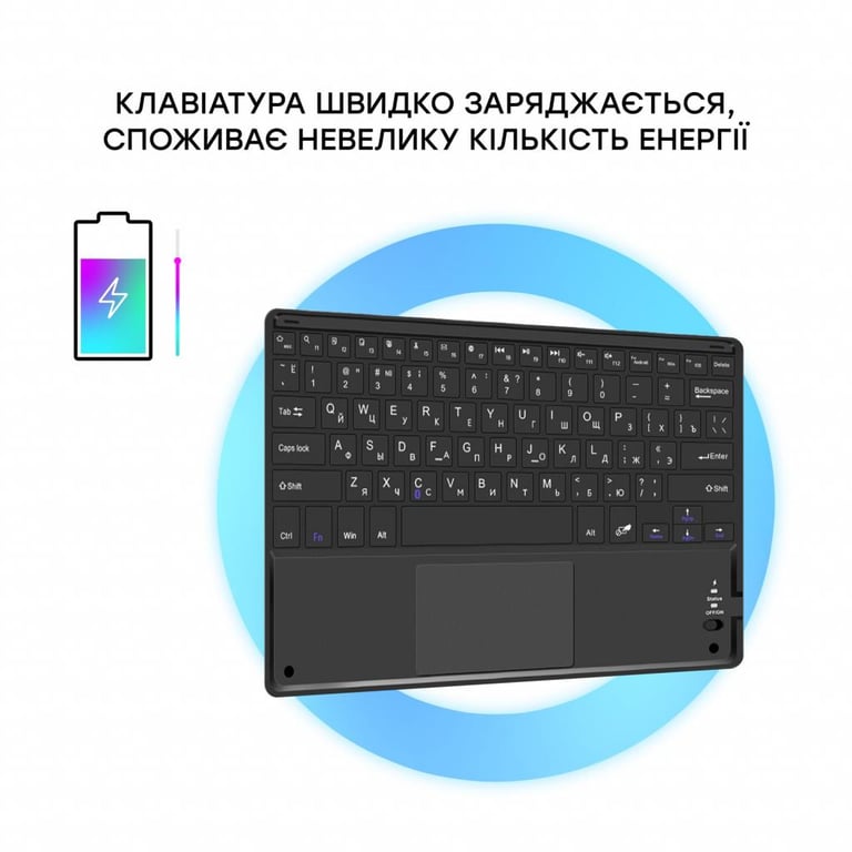 Чохол до планшета AirOn Premium iPad Air 4 10.9" Bluetooth keyboard touchpad (4822352781051) - фото 6