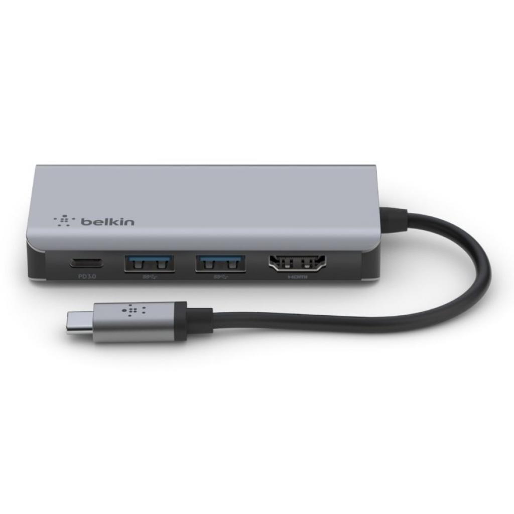 Концентратор Belkin USB-C 4in1 Multiport Dock (AVC006BTSGY) - фото 3 Концентратор Belkin USB-C 4in1 Multiport Dock (AVC006BTSGY) - фото 3