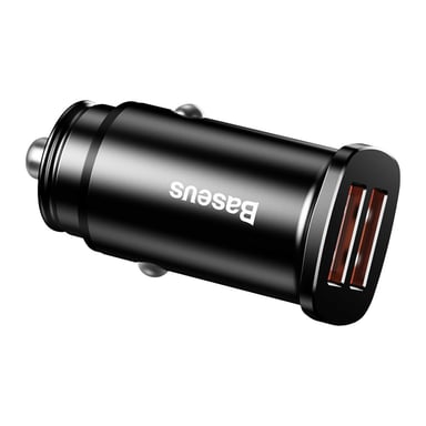 Зарядний пристрій Baseus Square metal A+A 30W Black (CCALL-DS01) - фото 1