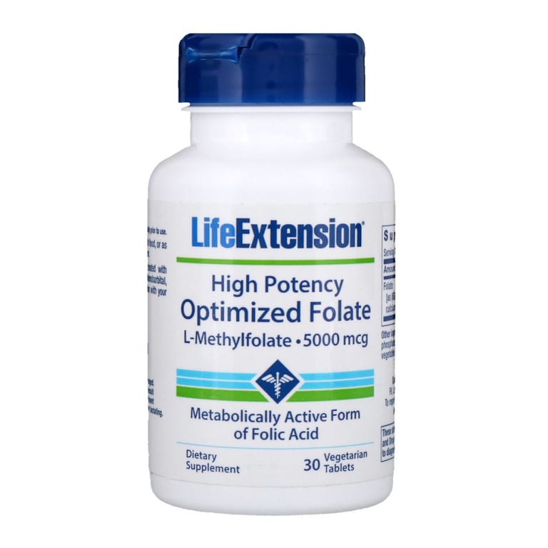 Вітамін Life Extension Високоактивний оптимізований фолат, High Potency Optimized F (LEX-19133) - фото 1