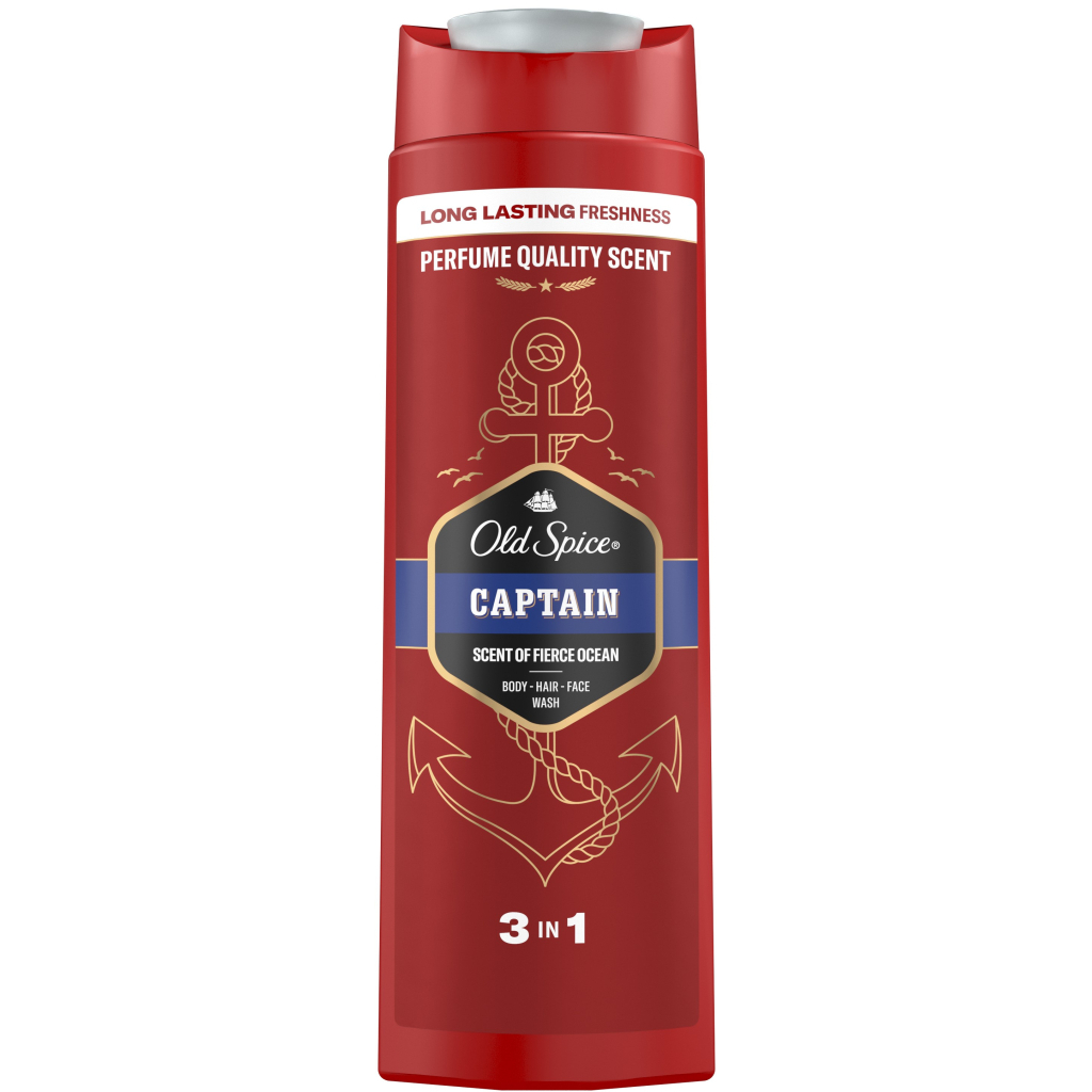 Гель для душу Old Spice Captain 400 мл (8001090965615) - фото 2 Гель для душу Old Spice Captain 400 мл (8001090965615) - фото 2