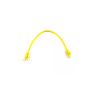 Патч-корд 0.25м, RJ-45, Cat.5e, CU, мідь, жовтий Ritar (PCR-CU/0.25Yw / 04278) - фото 1