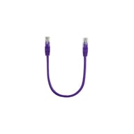 Патч-корд 0.3м, RJ-45, Cat.5e, CU, мідь, фіолетовий Ritar (PCR-CU/0.3Pe / 14090) - фото 1