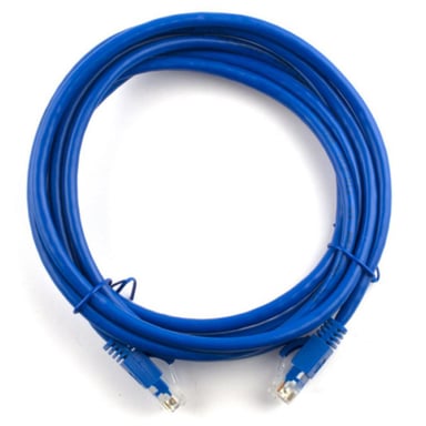 Патч-корд 7.5м, RJ-45, Cat.5e, CU, мідь, синій Ritar (PCR-CU/7.5Be / 04289) - фото 1