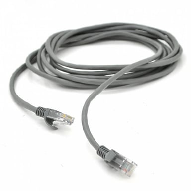 Патч-корд 25м, RJ-45, Cat.5e, CCA, біметал, сірий Ritar (PCR-CCA/25G / 00227) - фото 1