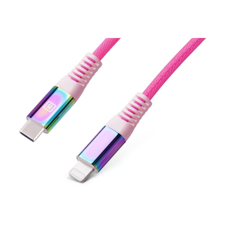 Дата кабель USB-C to Lightning 1.0m MFI Rainbow REAL-EL (EL123500054) - фото 3
