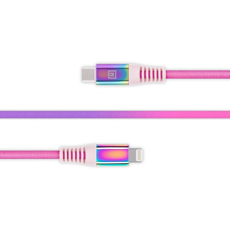 Дата кабель USB-C to Lightning 1.0m MFI Rainbow REAL-EL (EL123500054) - фото 4