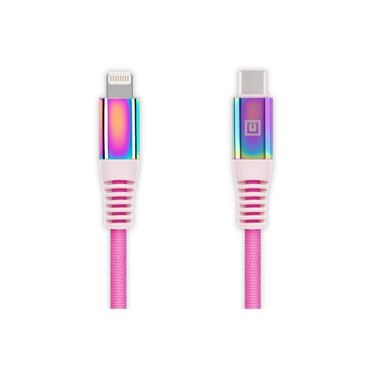 Дата кабель USB-C to Lightning 1.0m MFI Rainbow REAL-EL (EL123500054) - фото 6