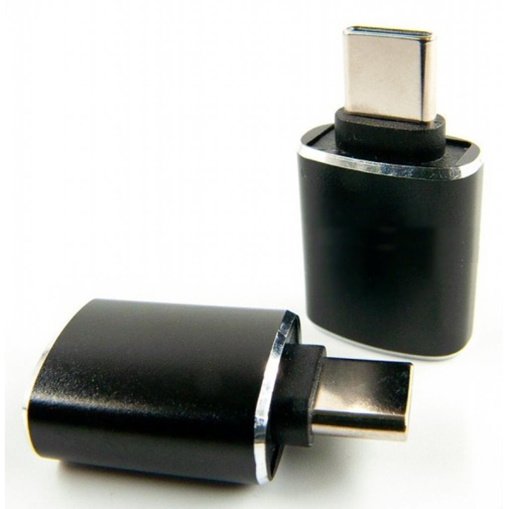 Перехідник OTG USB - Type-C grey Dengos (ADP-018) - головне фото