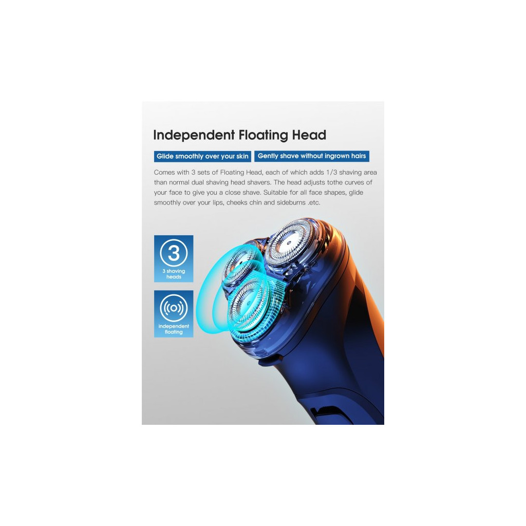 Електробритва Xiaomi Enchen BlackStone 3D Black - фото 3 Електробритва Xiaomi Enchen BlackStone 3D Black - фото 3