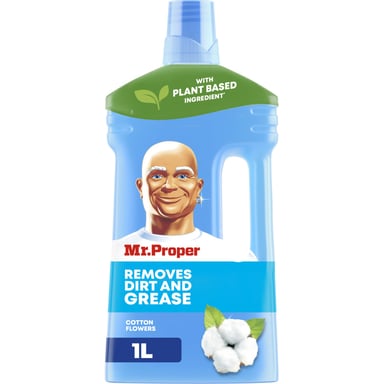 Засіб для миття підлоги Mr. Proper Квіти бавовни 1 л (4084500644847/8006540918968) - фото 1