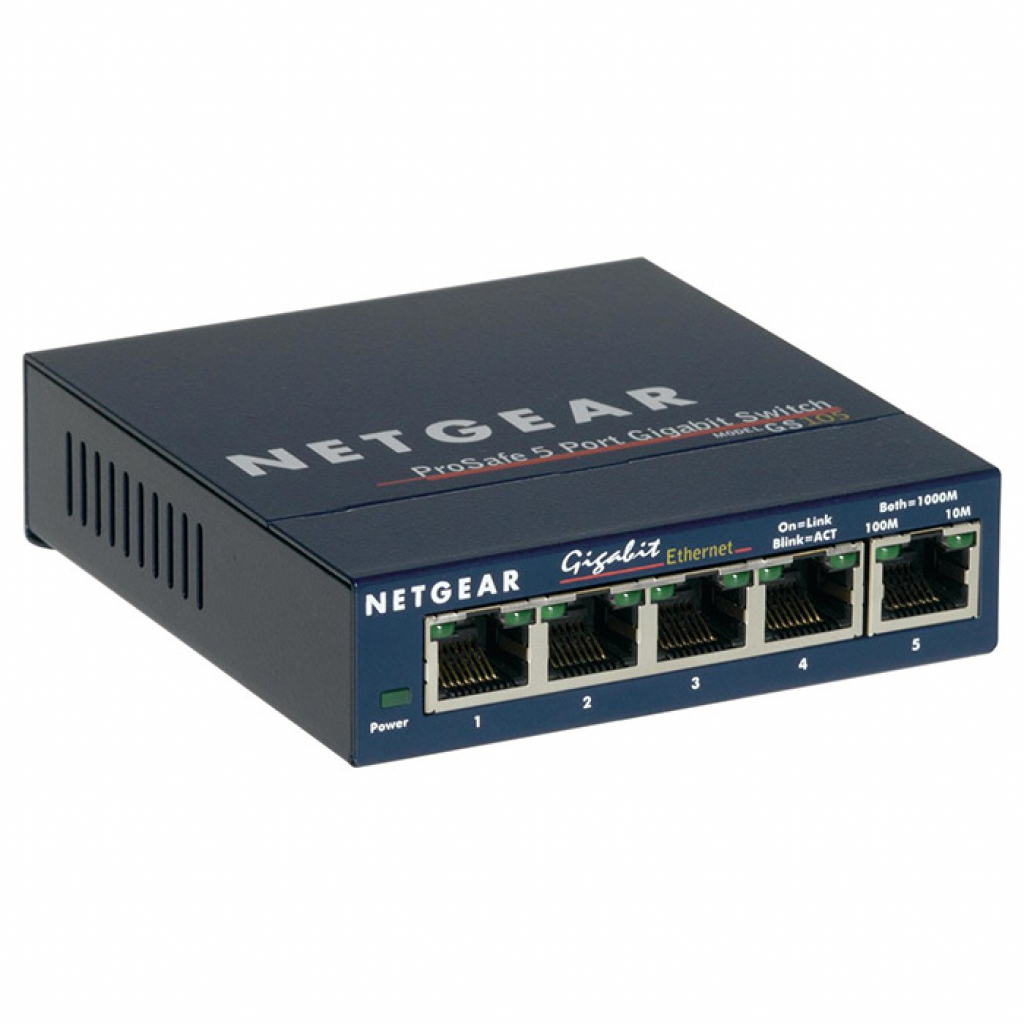 Комутатор мережевий Netgear GS105GE Комутатор мережевий Netgear GS105GE