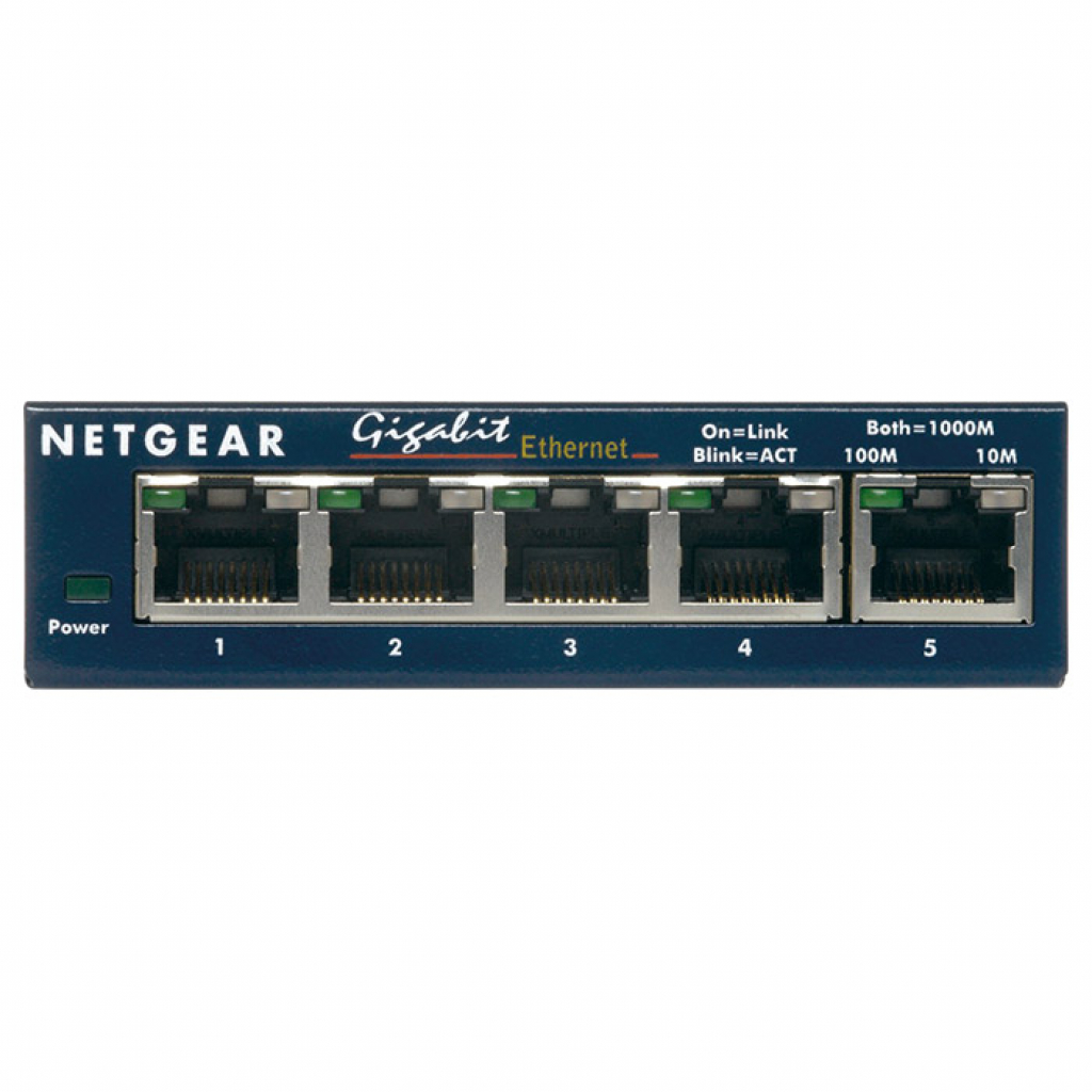 Комутатор мережевий Netgear GS105GE - фото 2 Комутатор мережевий Netgear GS105GE - фото 2
