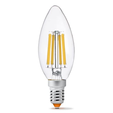 Лампочка Videx Filament C37F 6W E14 3000K 220V (VL-C37F-06143) - фото 1