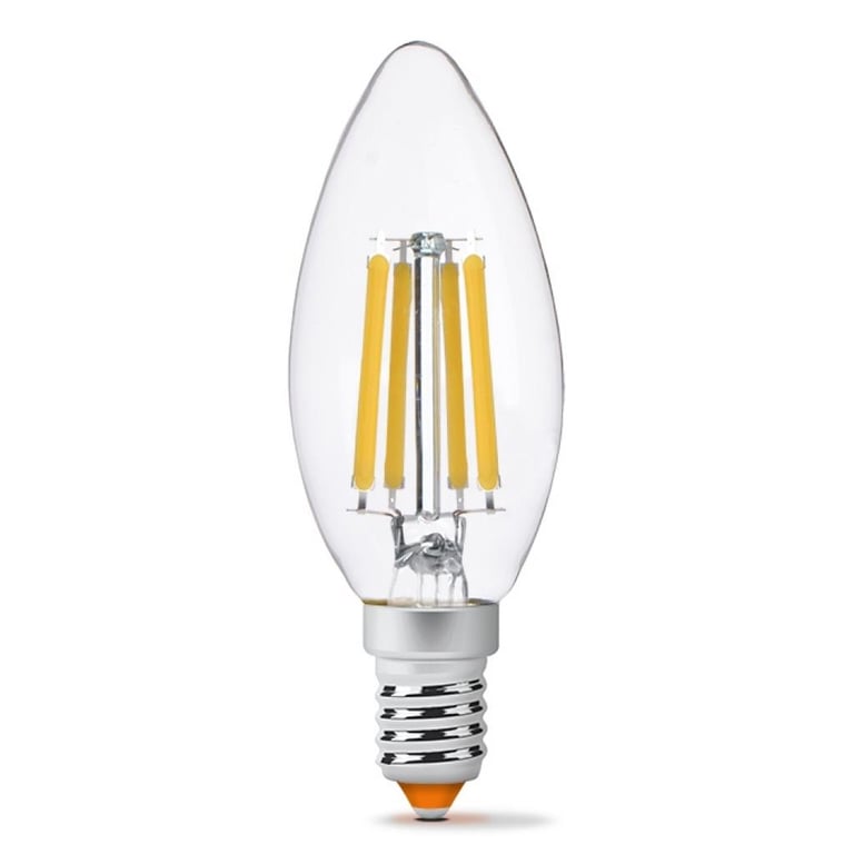 Лампочка Videx Filament C37F 6W E14 3000K 220V (VL-C37F-06143) - фото 1