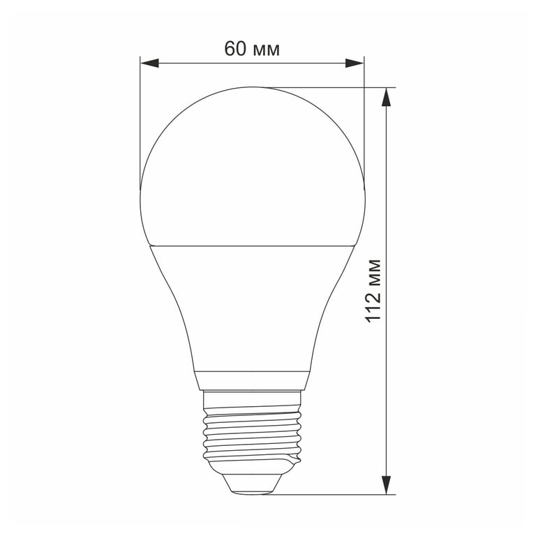 Лампочка Videx A60e 8W E27 4100K 220V (VL-A60e-08274) - фото 3