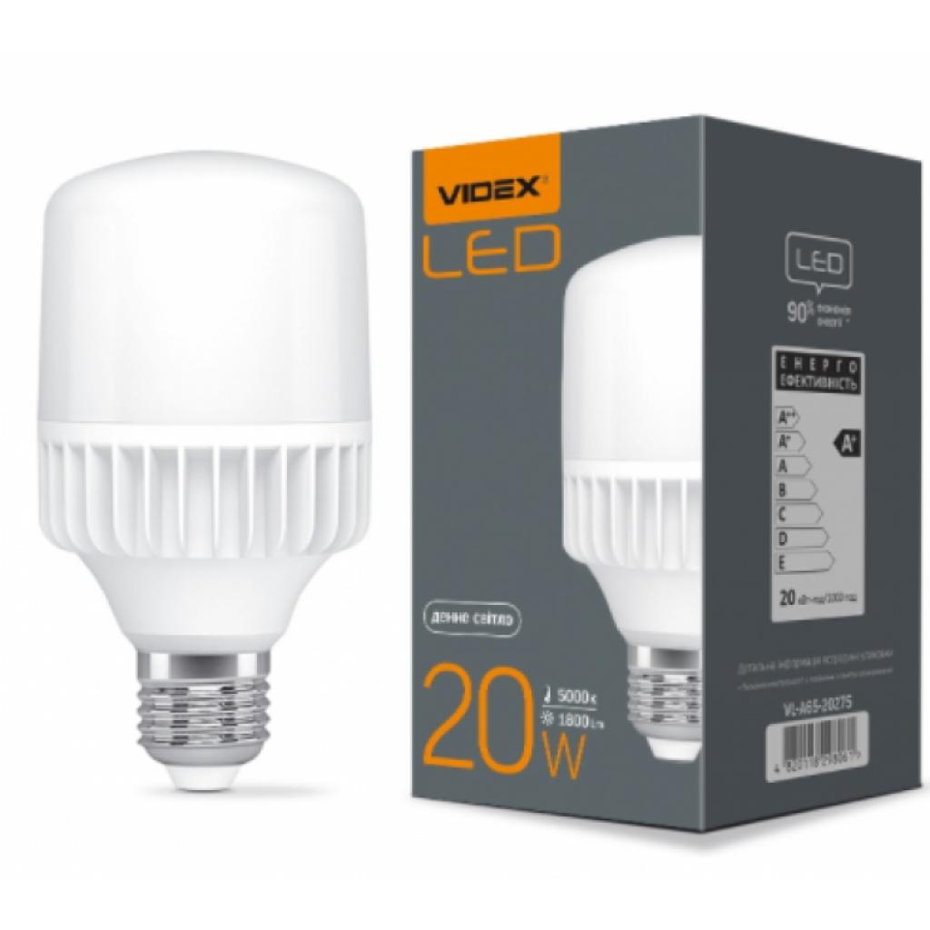 Лампочка Videx A65 20W E27 5000K 220V (VL-A65-20275) - фото 2 Лампочка Videx A65 20W E27 5000K 220V (VL-A65-20275) - фото 2