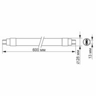 Лампочка Videx T8b 9W 0.6M 4100K 220V (VL-T8b-09064) - фото 3