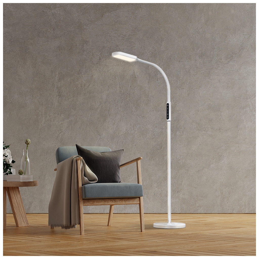 Торшер Videx LED торшер підлоговий білий14W 3000-5500K 220V (VL-TF07W) - фото 3 Торшер Videx LED торшер підлоговий білий14W 3000-5500K 220V (VL-TF07W) - фото 3