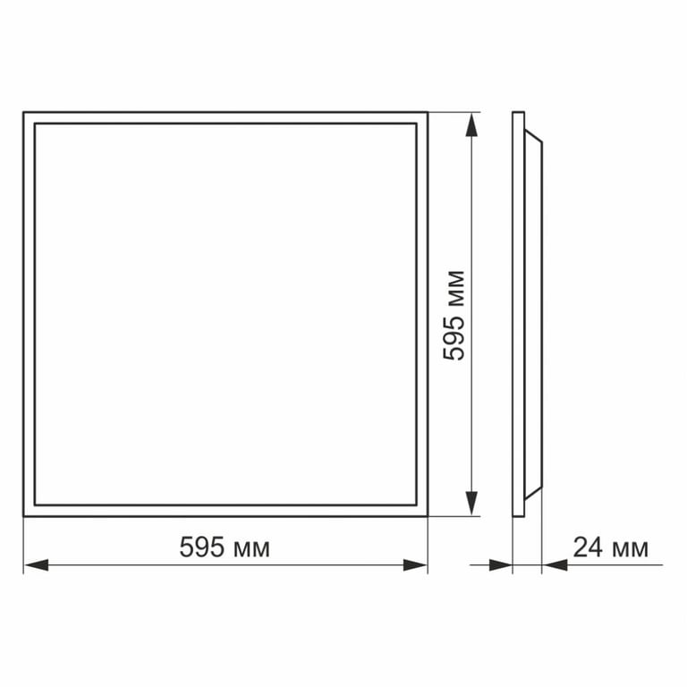 Світильник TITANUM LED панель 60W 4100K 220V (VL-Pb604W(2)) - фото 3