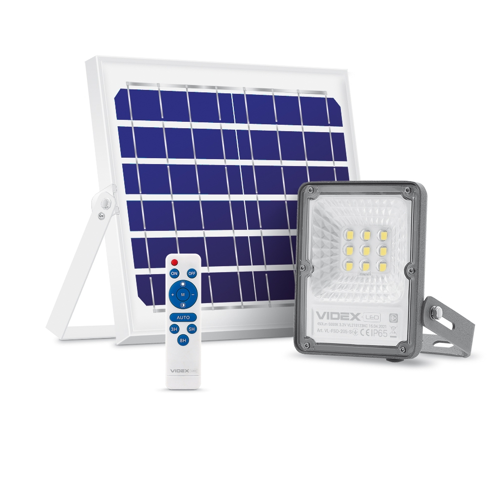 Прожектор Videx LED прожектор автономний 10W 5000K сенсорний (VL-FSO-205-S) Прожектор Videx LED прожектор автономний 10W 5000K сенсорний (VL-FSO-205-S)