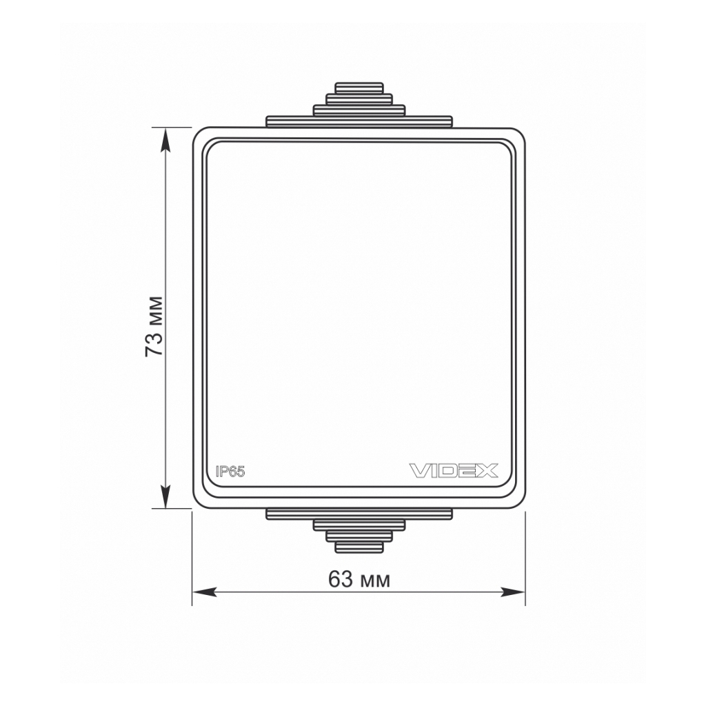 Вимикач Videx BINERA IP65 зовнішній 1кл сірий (VF-BNW11-36125) - фото 4 Вимикач Videx BINERA IP65 зовнішній 1кл сірий (VF-BNW11-36125) - фото 4